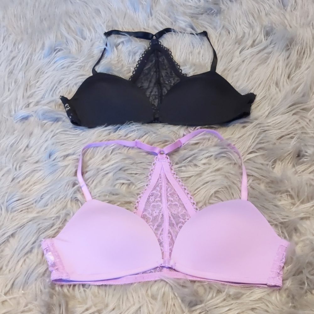Gap Body Wireless Lace Front Close Bra (2)